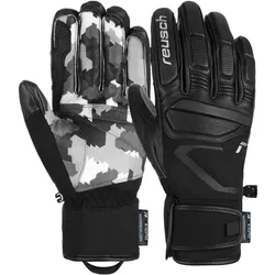 REUSCH Marco Schwarz - Herren Skihandschuhe - black/grey camo - 8,5