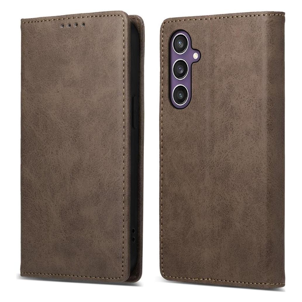 Cover-Discount Hülle mit RFID Blocker braun (Samsung Galaxy S24+) (660169750B)