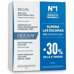 Ducray, Babykörperpflege, Kelual Keratoreducing Emulsion For Cradle Cap Pack Of 2 X 50 Milliliters