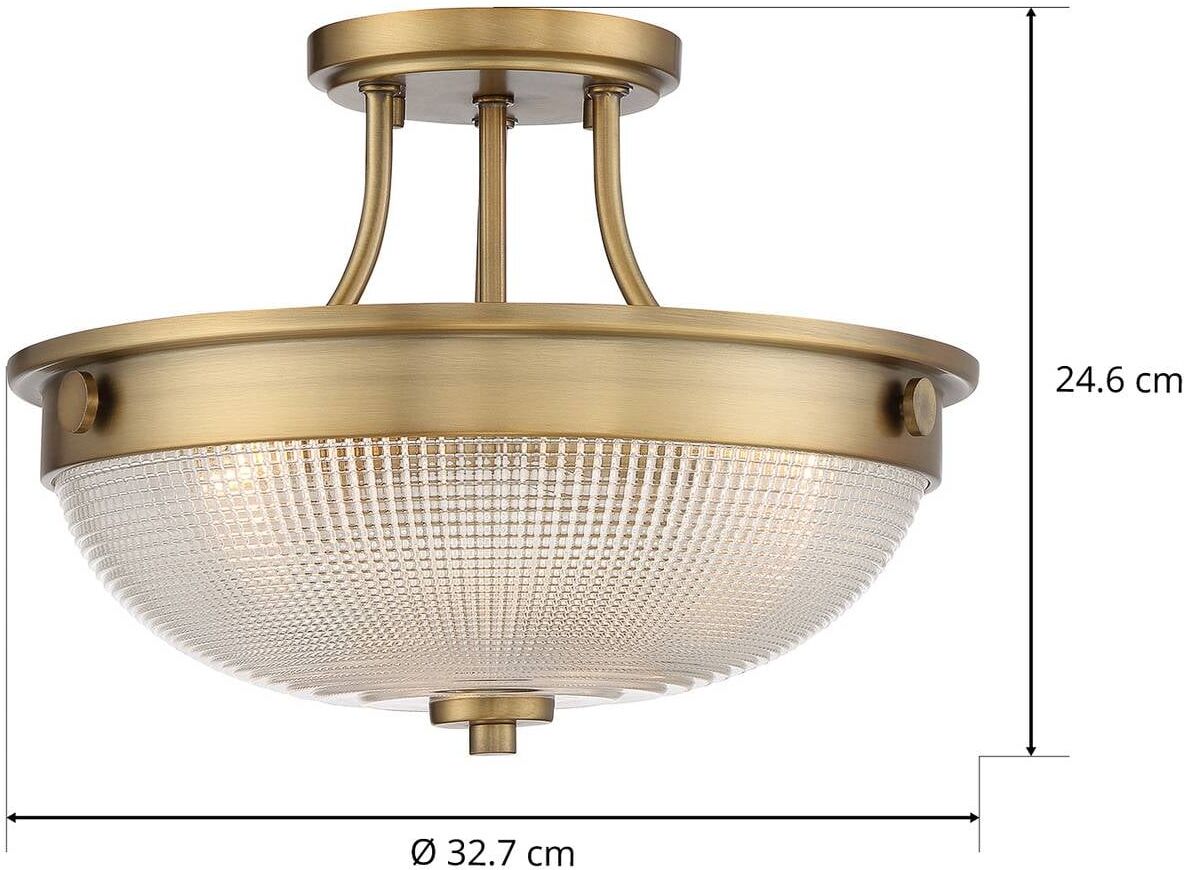 QUOIZEL Ceiling Light Mantle, dimmable, Bronze / antique brass, Living / Dining Room, metal, Antique, Ceiling Light