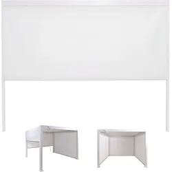 Seitenwand für Pergola MCW-P65, Pavillon Rollo Ersatzseitenwand, Sichtschutz Stoff/Textil sturmfest 3x3m ~ weiß