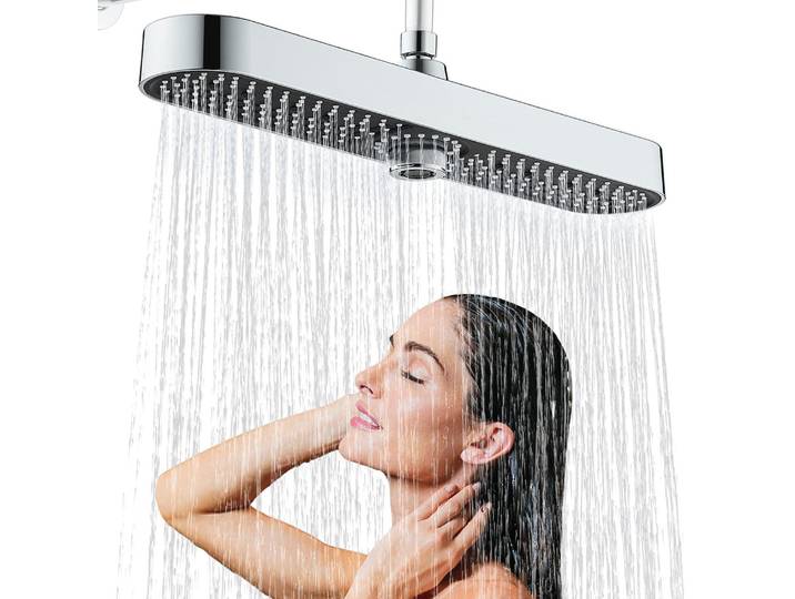 Duschkopf Regendusche 19 Zoll Kopfbrause 3 Duschmodi Chrom ABS