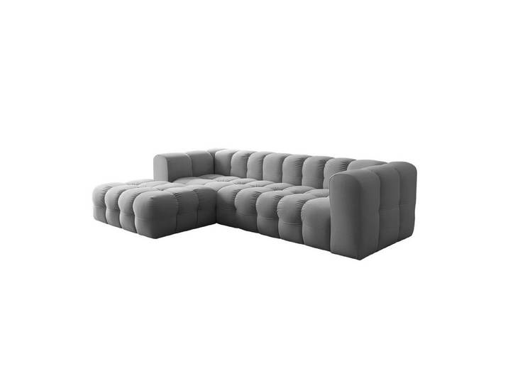 Friderik-EU Ecksofa Baloo L – modernes Design & Komfort mit HR-Schaumstoff-Polsterung, Stoff Tiffany