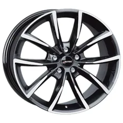 Autec Astana Black Polished 9x19 ET 21 5/112 Alufelge Schwarz
