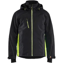 Funktions Winterjacke "4890" - 4XL - schwarz/gelb