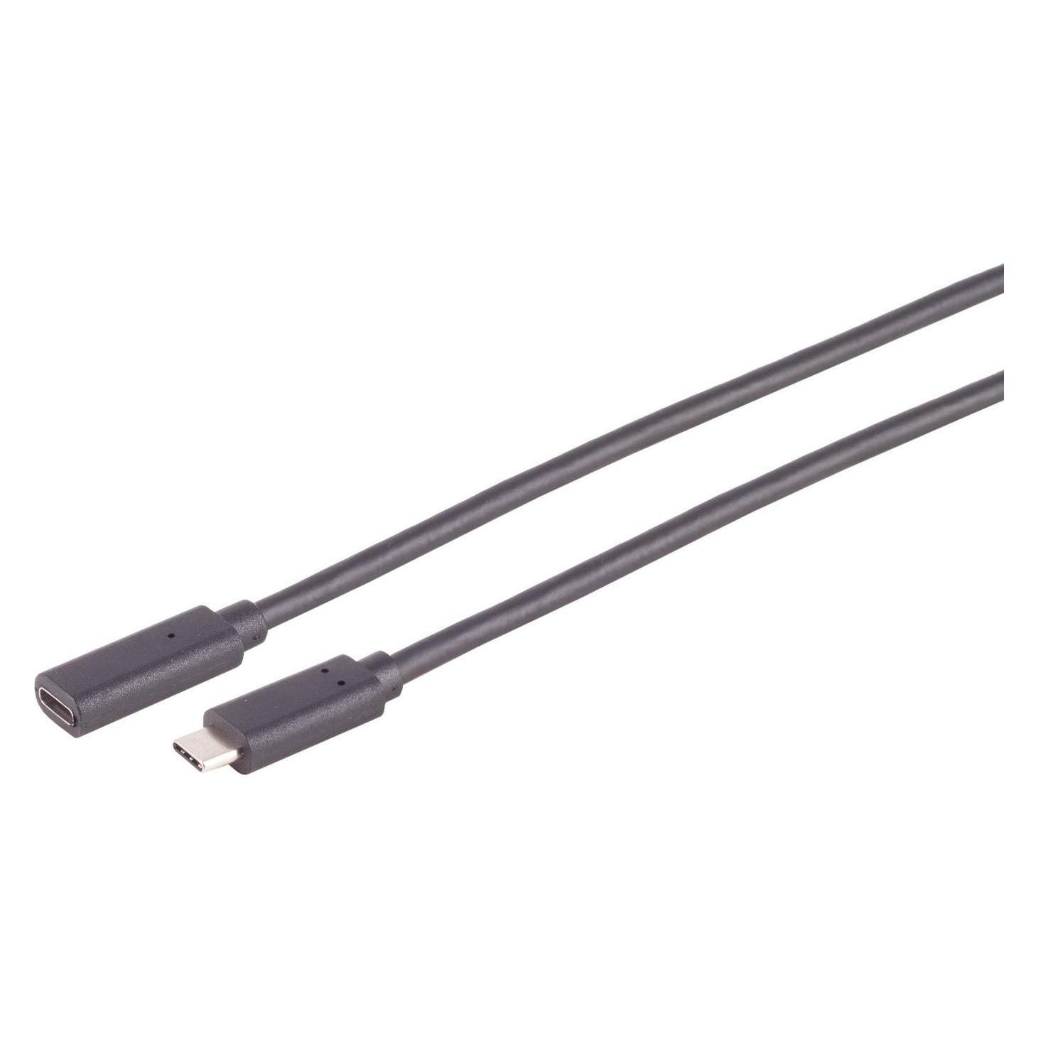 Shiverpeaks S/CONN maximum connectivity USB C-C Kabel--USB-C Verlängerungskabel, 3.2 Gen 2x2, 1m (1 m, USB 3.2 Gen 2x2, 60 W) (13-44025)