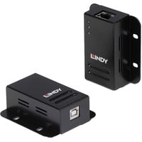 USB 2.0 Cat.6 Extender, USB-Extender schwarz, 50m