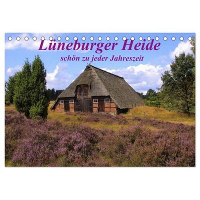 Lüneburger Heide - schön zu jeder Jahreszeit (Tischkalender 2026 DIN A5 quer), CALVENDO Monatskalender