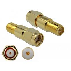 Delock 89993 89993 HF-Adapter RPSMA-Stecker - RPSMA-Buchse 1 St. Piece