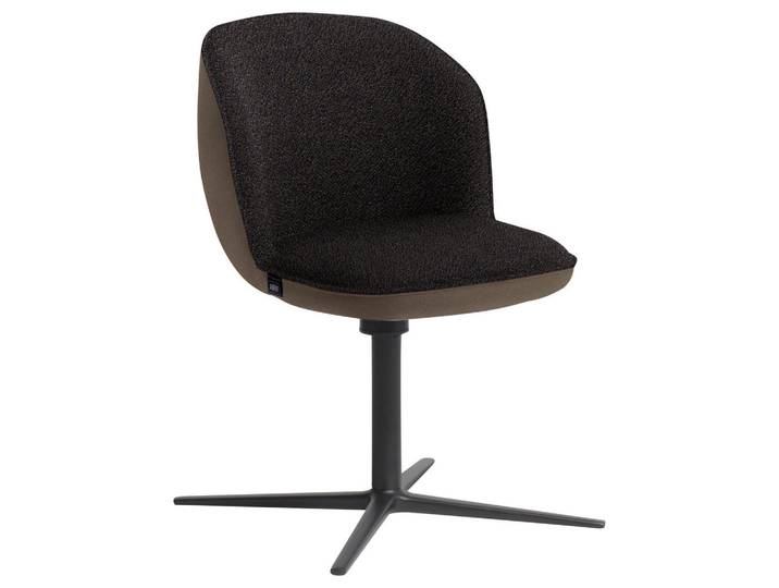 Schöner Wohnen Armlehnstuhl, Cappuccino, Metall, Uni, eckig, 56x85x65 cm, Lederauswahl, Stoffauswahl, Esszimmer, Stühle, Polsterstühle