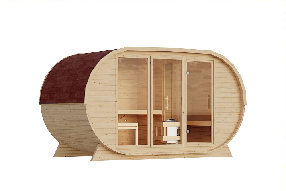 KARIBUHOLZT Fassauna breit o. Zub. klarglas GGT 16989894