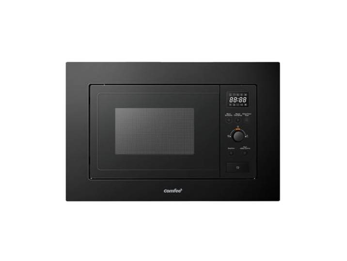 COMFEE' Digitaler Einbau-Mikrowelle, 20 Liter, 800 W, Grill, 5 Leistungsstufen, 8 automatische Menüs, Schnellentfrost-Funktion, Schwarz - CBMAG820BJL-BK