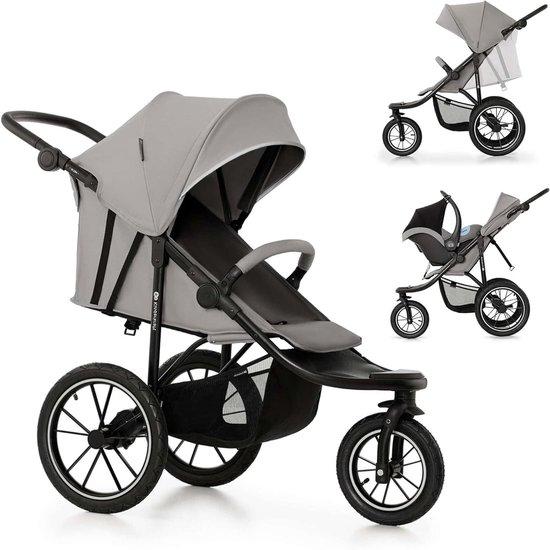 Kinderwagen - Buggy - Für aktive Spaziergänge - Vollständige Stoßdämpfung - Bis zu 27 kg - Grau