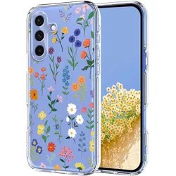 Cover-Discount Galaxy S26 FE - Silikon Gummi Hülle Blumen (Samsung Galaxy S26 FE), Smartphone Hülle, Mehrfarbig