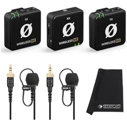 RØDE Wireless ME Dual mit 2x Lavalier II und Tuch, Mikrofon