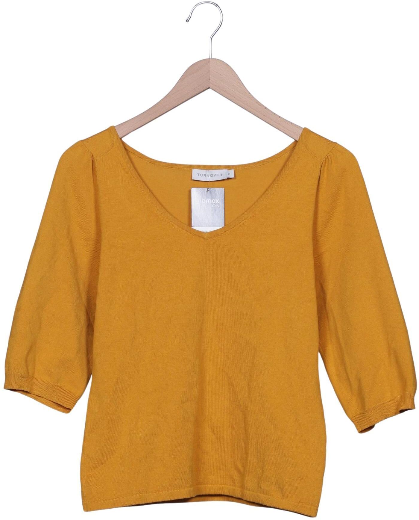 Turnover Damen Pullover, Gelb, Gr. M, Baumwolle / Elasthan - Second Hand