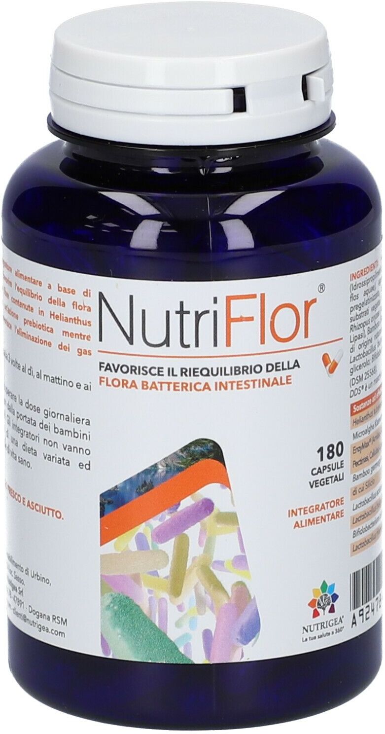 NUTRIGEA Srl Nutrigea, Nutriflor, 180 Capsule Vegetali