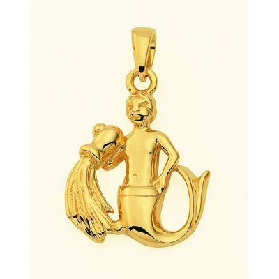 Kettenanhänger ADELIA´S "Damen & Herren 585 Gold Sternzeichen Anhänger Wassermann", gold, Schmuckanhänger, Damen, Wassermann, Gelbgold 585 Gold, Gelbgold 585, Gold, Kettenanhänger, Goldschmuck für Damen & Herren