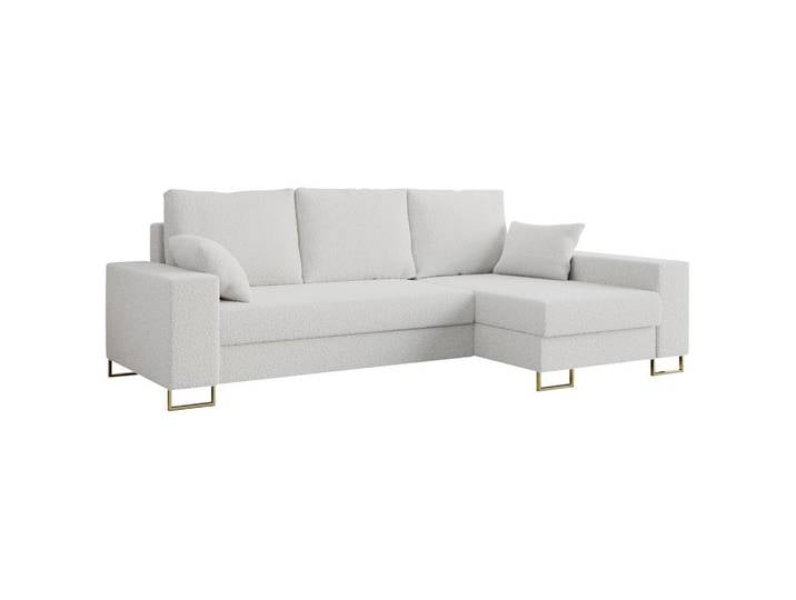 ECKSOFA Dorian Boucle Weiß