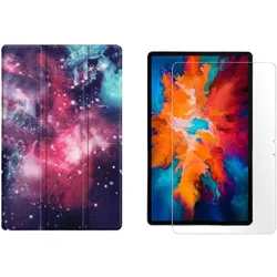 Lobwerk 2in1 Tablet Set für Lenovo Tab P11 Pro TB-J706F 11.5 Zoll mit Magnet Cover Auto Sleep/Wake Ruhemodus (Lenovo Tab P11 Pro), Tablet Hülle, Mehrfarbig