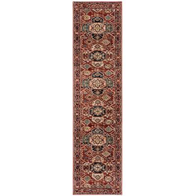 Teppich FLAIR RUGS "Gillingham", rot, B:66cm H:12mm L:300cm, Kunstfaser, Teppiche, Teppich, Vintage Stil