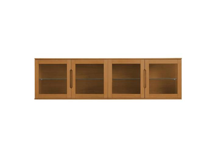 Wandschrank Kerteminde 213 cm - Echtholzfurnier Wildeiche mit LED-Beleuchtung