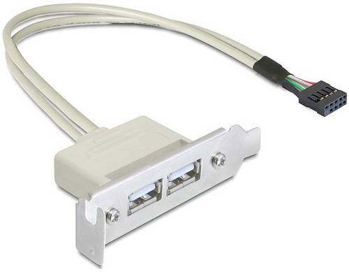 Delock 0.5m Slotblech USB 2.0 PC-Slotblech 1 St.