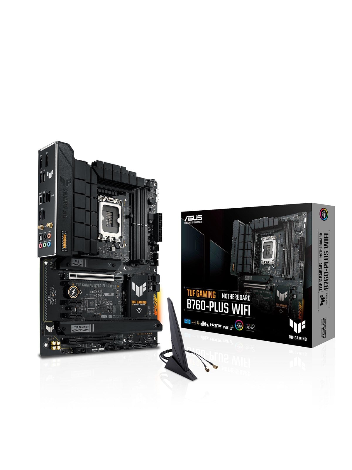ASUS TUF GAMING B760-PLUS WIFI (V2) Mainboard - Intel B760 - Intel LGA1700 - DDR5 RAM - ATX
