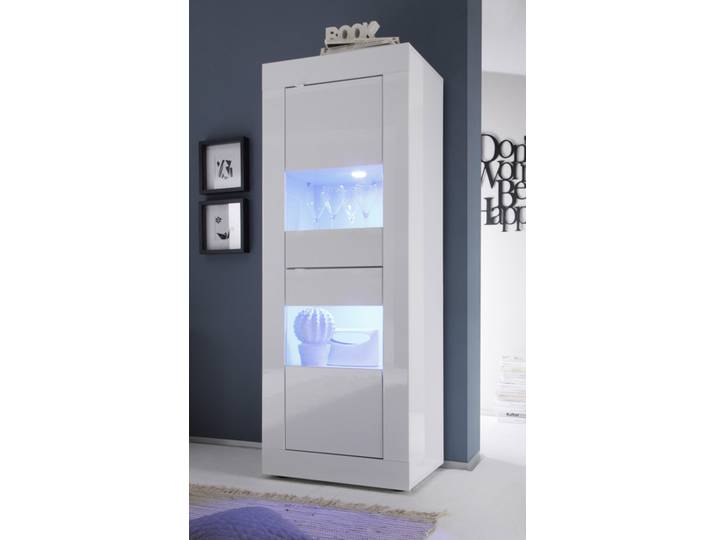 Colonne vitr�é Costa blanc brillant - Basika