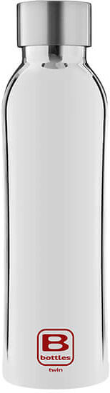 Bugatti B Bottle Twin 500ml Thermal Water Bottle Silver Lux