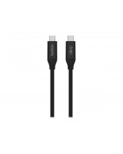 Belkin CONNECT USB-Kabel USB-C M bis M USB 3.2 / USB4 / Thunderbolt 3 80 cm USB-Stromversorgung 100 W (INZ001BT0.8MBK)