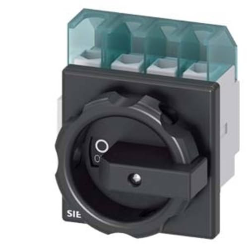 Siemens 3LD22031TL51 4-polige vermogensschakelaar, Zwart, 16 mm², 32 A, 690 V/AC