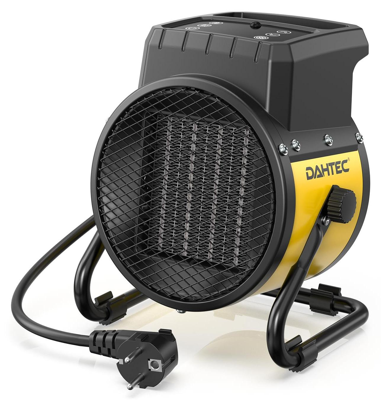 Selius Keramische Ventilatorkachel - 2000 W - Geel - B/D/H: 23 x 19,5 x 16 cm