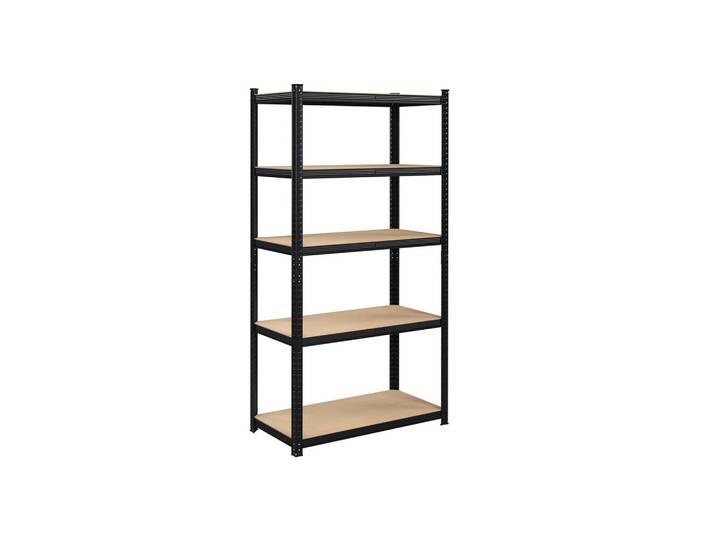 Hansiro Standregal, Schwarz, Metall, 100x200x50 cm, Freizeit & Co, Heimwerken, Werkstatteinrichtung