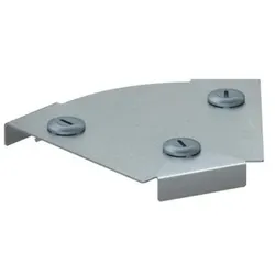 OBO 7138400 Deckel Bogen 45° für Bogen RBM 45 100 B=100mm, St, DD