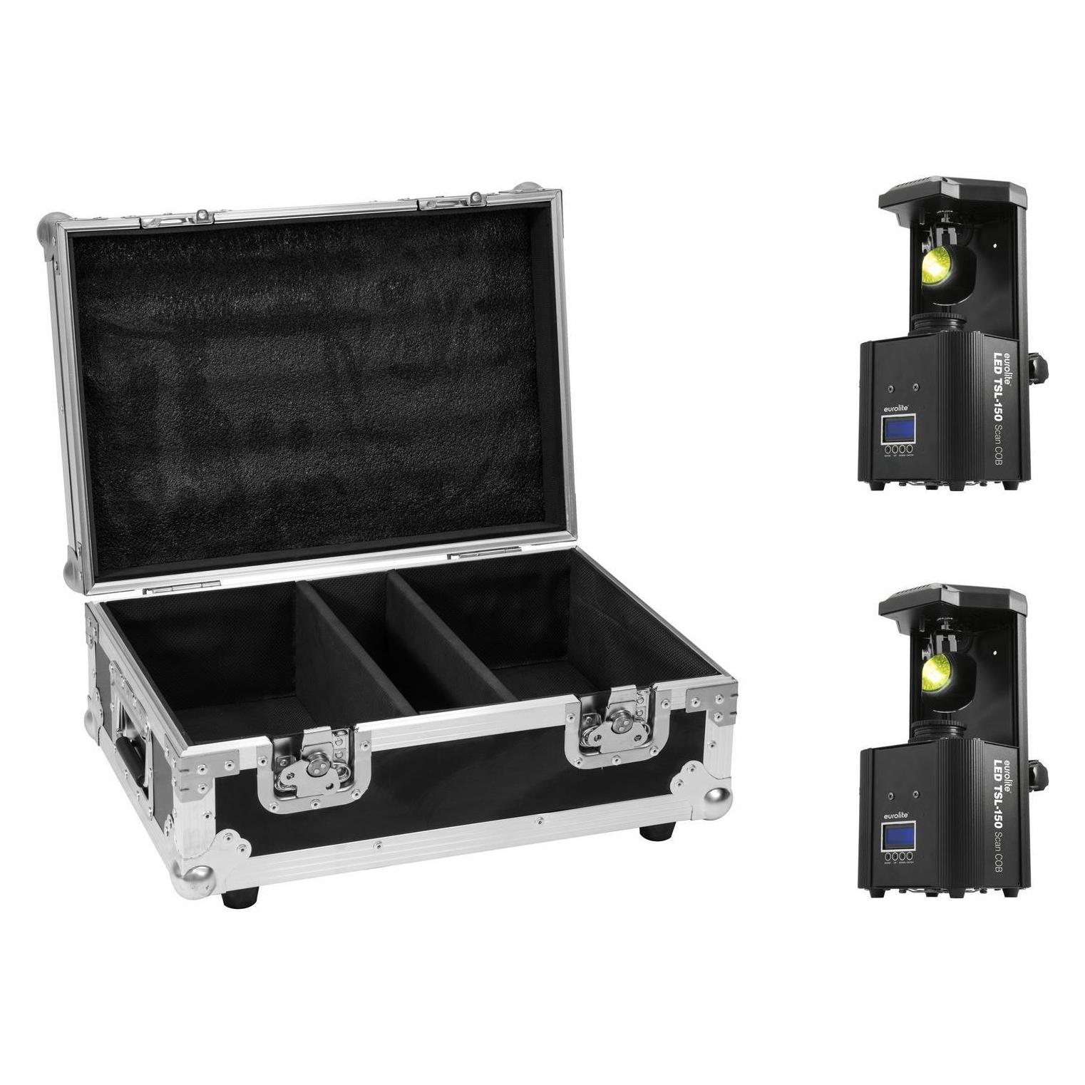 Eurolite Set 2x LED TSL-150 Scan COB + Case (30 W, LED) (20000981)