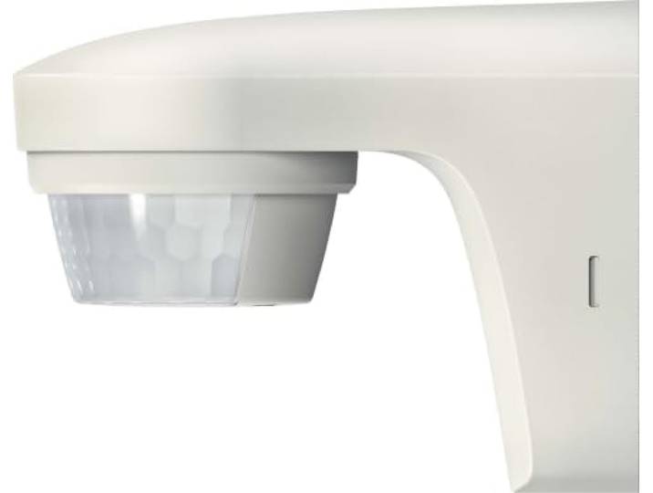 Theben 1010500 theLuxa S150 WH détecteur de Mouvement PIR 150° 12 m Blanc 1s - 20min\, 500 W LED\, anti-angle mort\, mesure lumière mixte\, passage par zéro\, impulsion\, orientable/inclinable\, IP 55 blanc