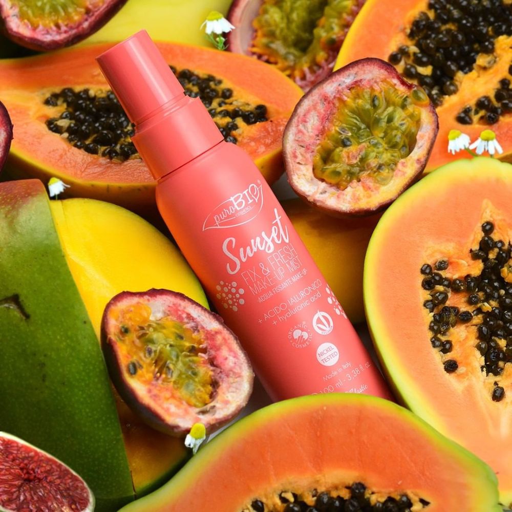 puroBio Sunset Fix & Fresh Make-Up Mist with Hyaluronic Acid 100mL