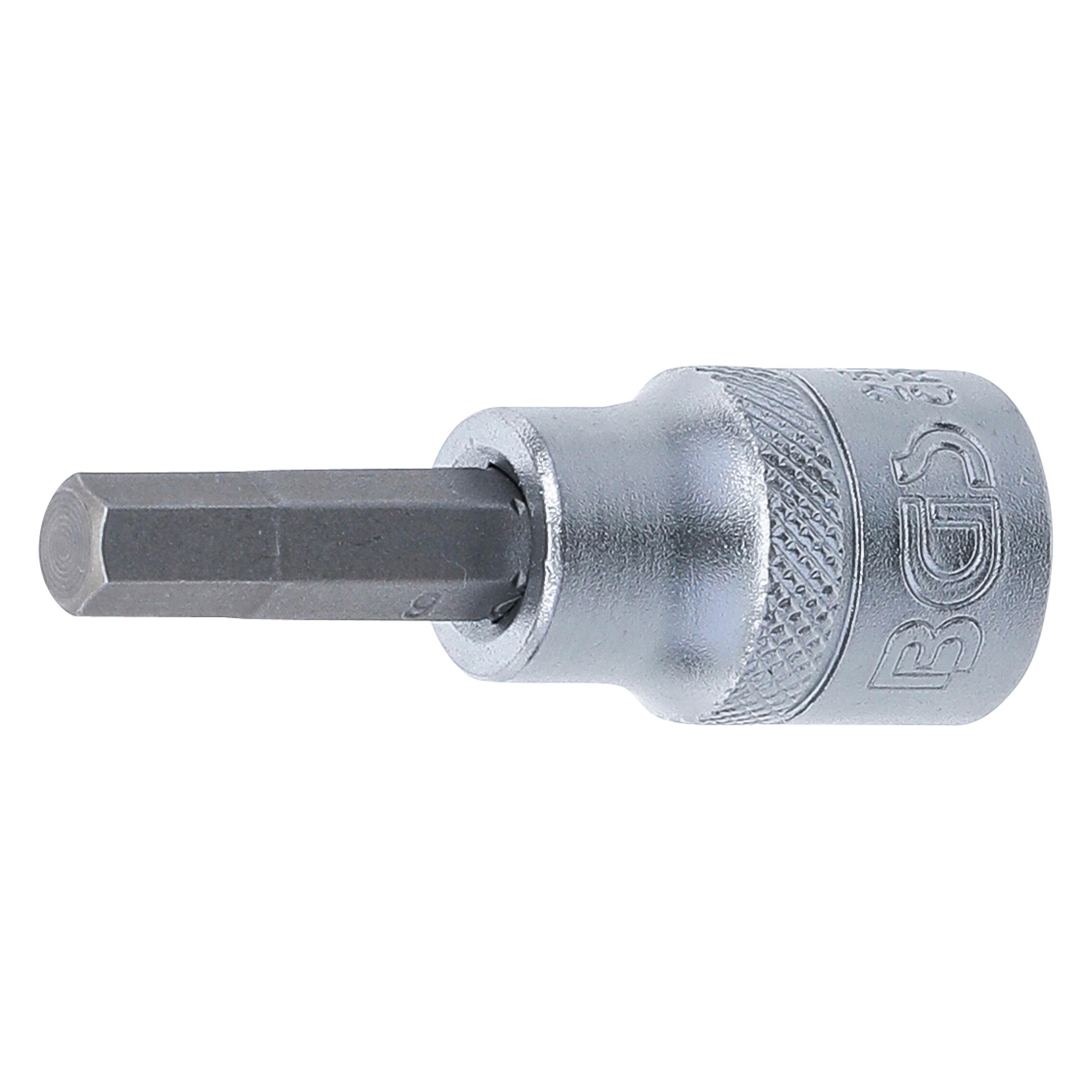 BGS Bit-Einsatz Antrieb Innenvierkant 10 mm (3/8") Innensechskant 6 mm (Innensechskant) (2579)