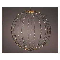 Kaemingk, LED Weihnachtsdeko, Micro Led-Rahmenleuchte Metall Steady Aussen