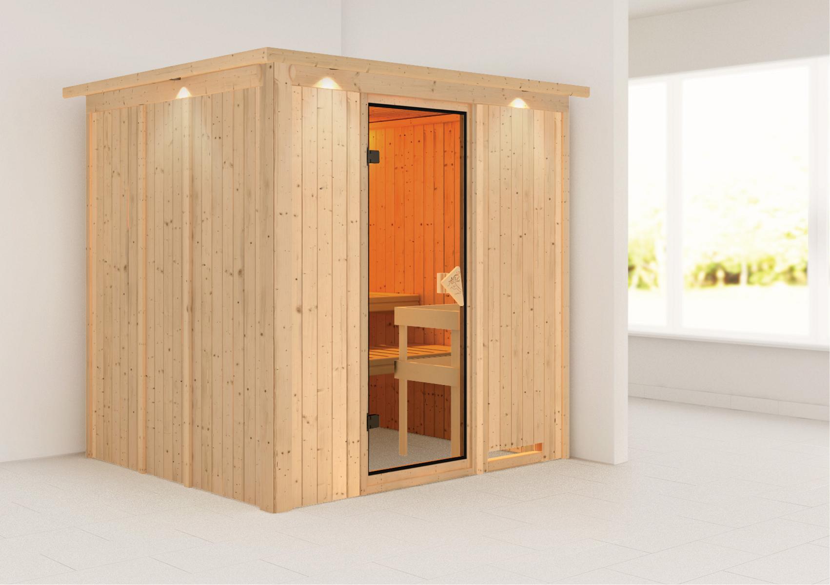 KARIBUHOLZT Sauna Daria Front o. Zub. bronz.GGT u. DK 08288739