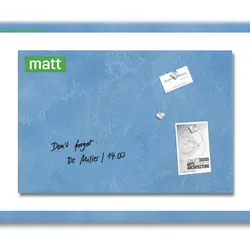 Sigel GL394 Glas-Magnettafel Artverum - Design Blue Structure - 60 x 40 cm - hellblau - Sicherheitsglas