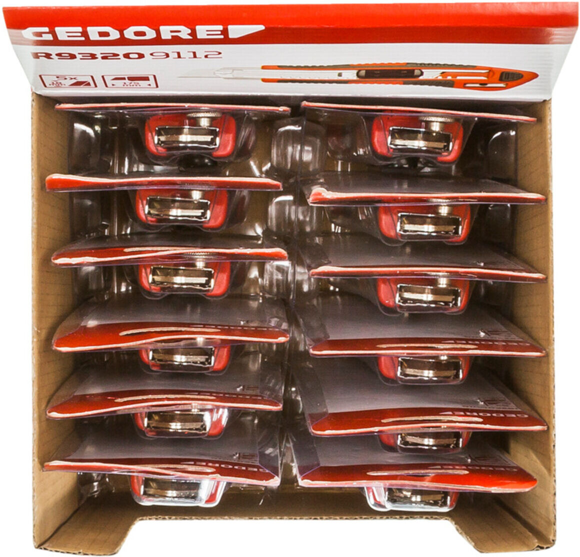 Gedore Red Display Cutter Klingen-B.18mm R93209112 12-teilig (3301791)