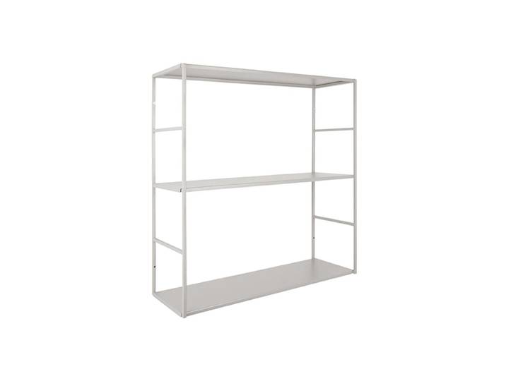 Etagère murale en métal mat gris
