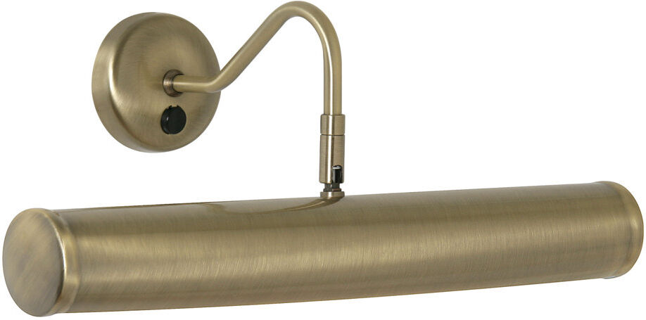 Zipcode Design 2 -Light Hardwired Dimmable Wall Mounted Picture Light Antique Brass 15cm H X 11cm W X 23cm D