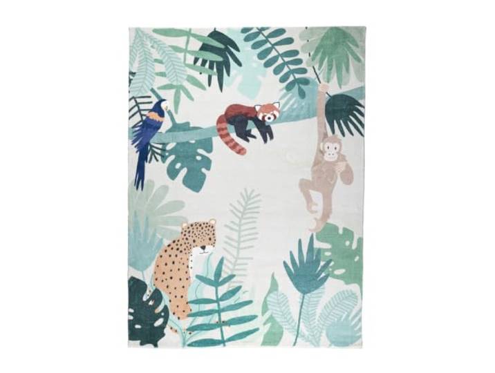 Little Olly Kinderteppich - Jungle Leopard Bunt - 140x200cm Animal - Krabbeldecke - Spielmatte - Children's room - Jungen - Mädchen