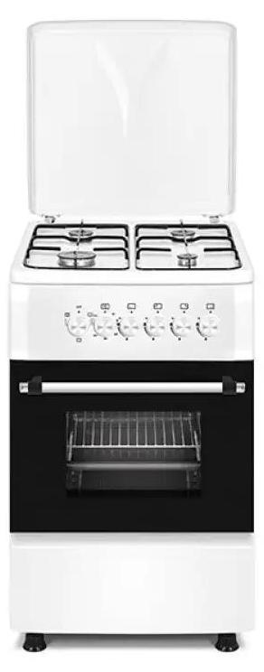 Ravanson KWGE-K550 white gas-electric cooker
