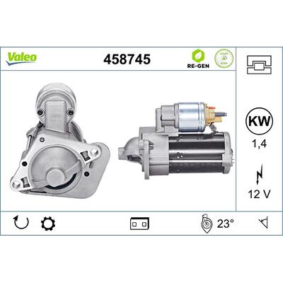 VALEO Starter STOP&START REMANUFACTURED 458745 für RENAULT NISSAN