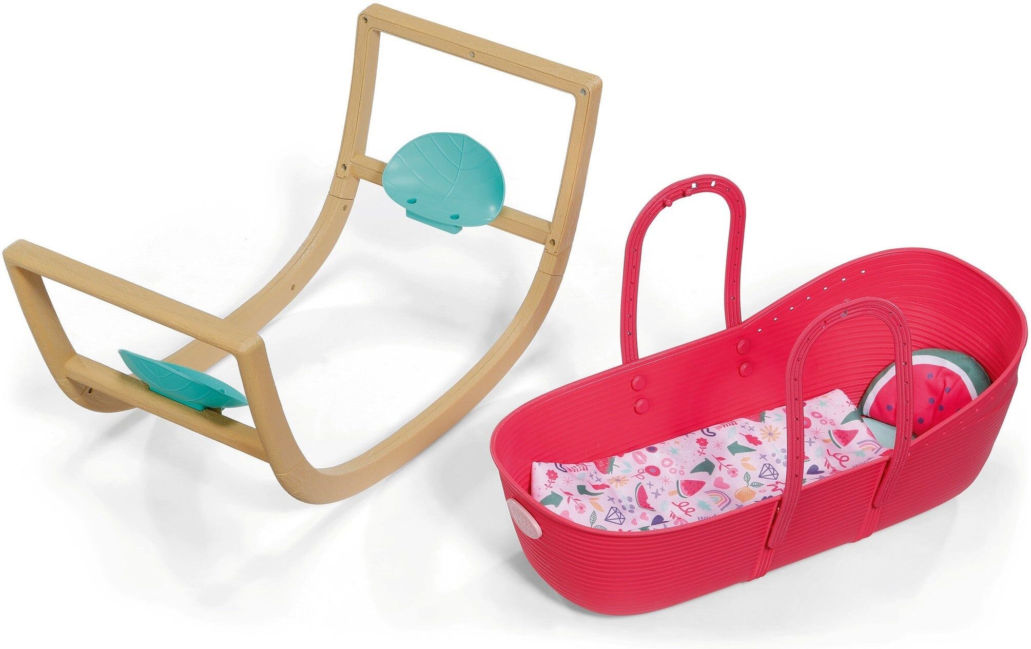 Zapf Creation BABY born 3-in-1 Bassinet Pinplay with Rocking Stand for Dolls - Suitable for BABY born Dolls up to 43 cm