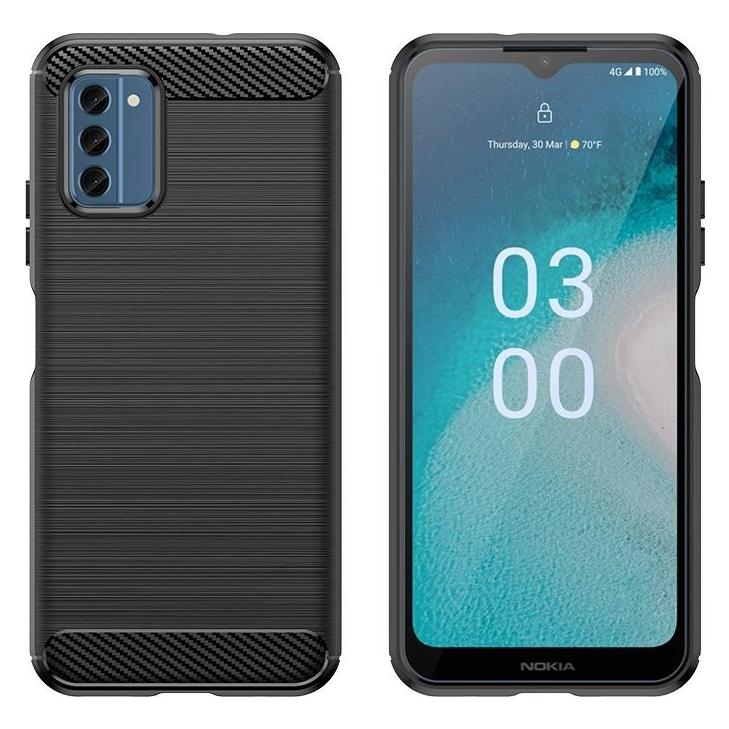 Hurtel Carbon Case Silikonhülle für Nokia C300 - schwarz (Nokia C300) (1404978613)